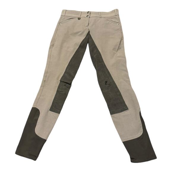 Goode Rider blue denim with white print & Horze gray breeches bundle size 28 R - Picture 5 of 16